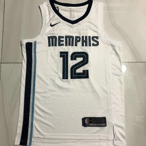 NBA 12 Morant Memphis Grizzlies authentique Maillot blanc